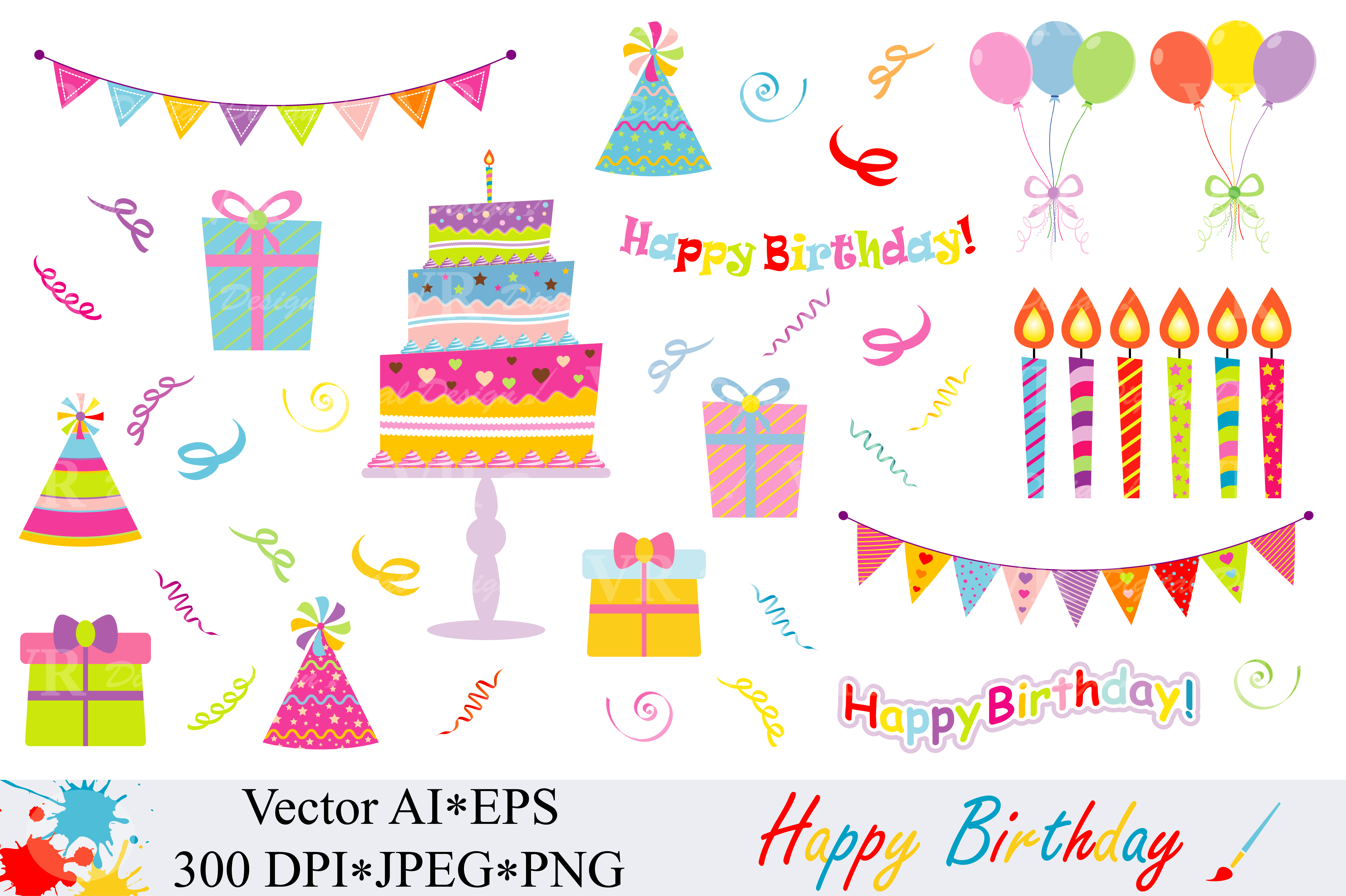 Download Happy Birthday Clipart - Vector - Happy birthday Collection