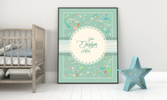 Download Minimalist Kids Bedroom and Empty Frame - Premium Resources