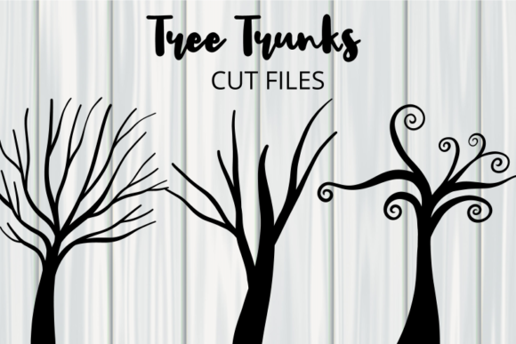 Download Tree Trunk Silhouette Cut Files - Silhouette cut file Collection