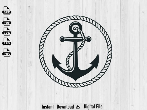 Download Floral Anchor SVG, Silhouette Cut Files - Silhouette cut file Collection