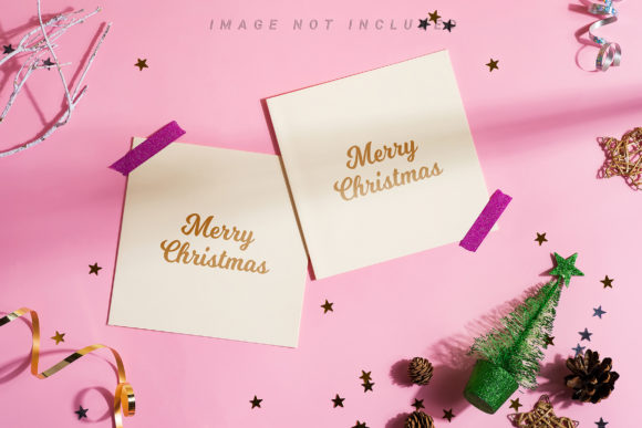 Download Festive Holiday Mockup Cards - Holiday mockup Collection